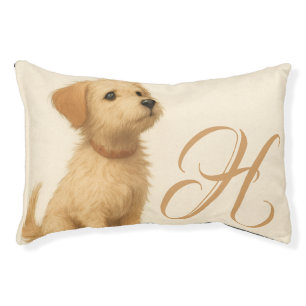 Customizable Classic Cream Pet Bed