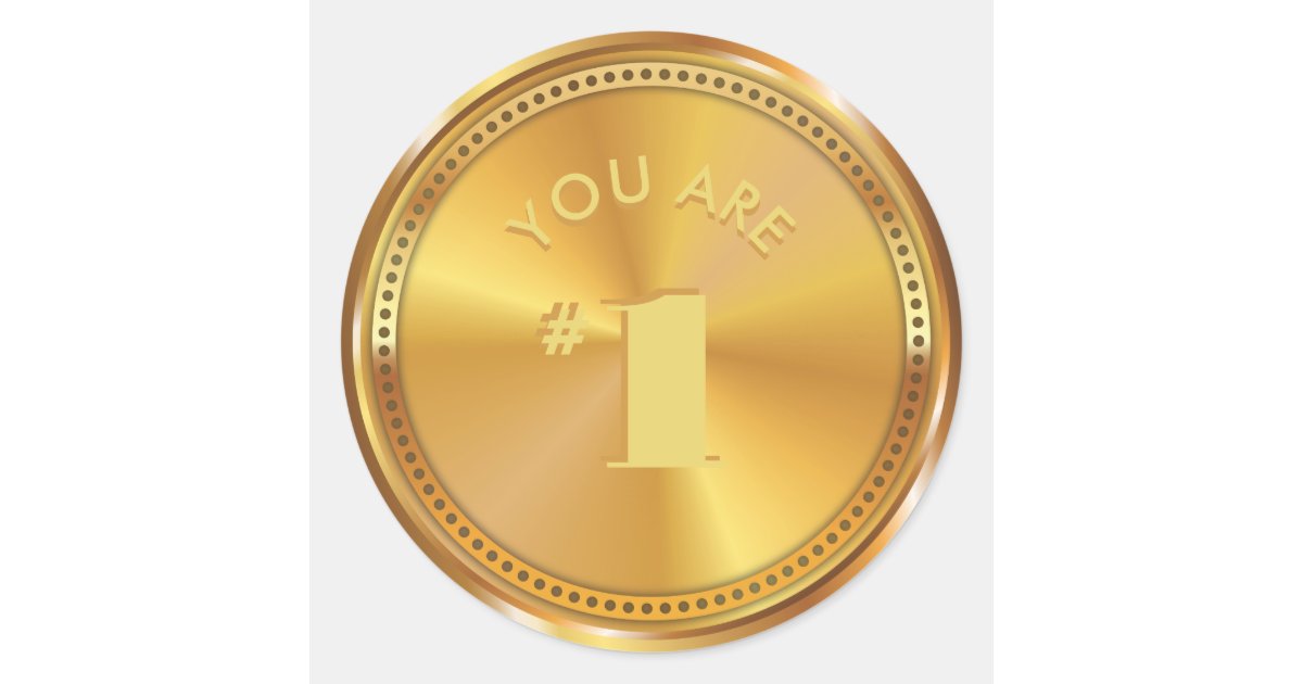 customizable classic gold medal you are number 1 classic round