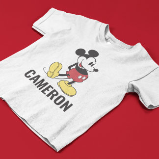 Customizable Classic Mickey Mouse Iconic Design Tri-Blend Shirt