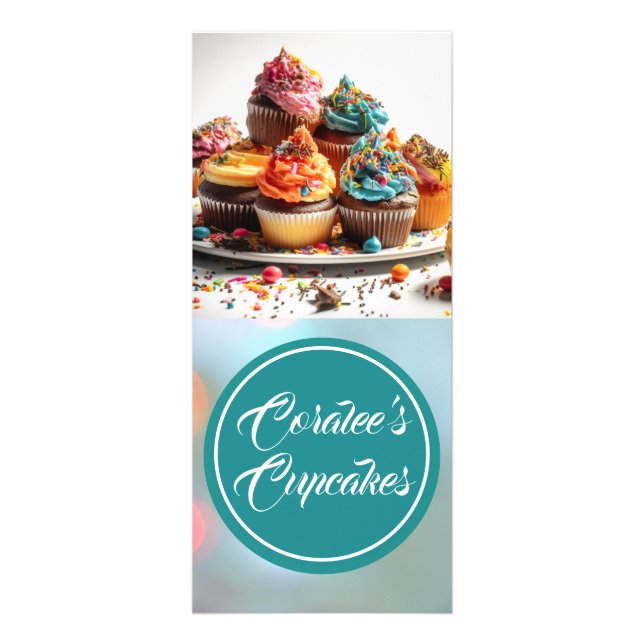 Customizable Classic Rack Card Cupcake Flyer (Front)