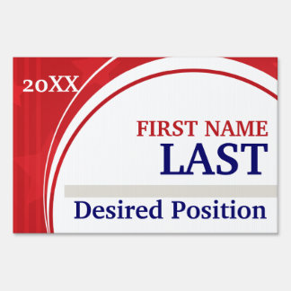 Customizable Classy Patriotic Political Sign