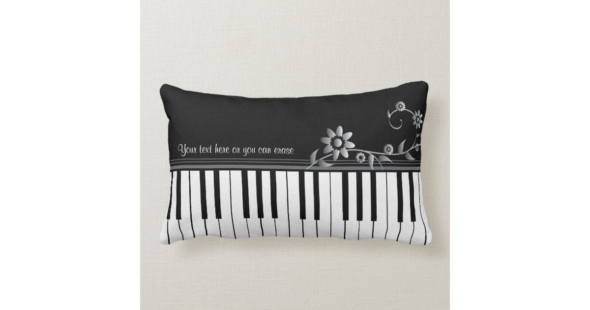 customizable classy piano pillow