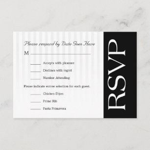 Customizable Classy RSVP