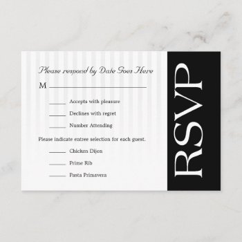 Customizable Classy Rsvp by lovescolor at Zazzle