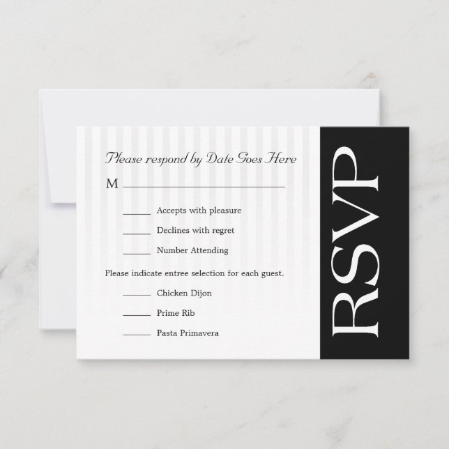 Customizable Classy RSVP (Front)