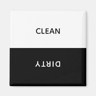 Customizable Clean Dirty Dishwasher Sign Magnet
