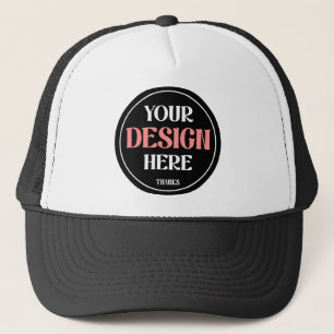 Customizable, clean, stylish & sophisticated  trucker hat