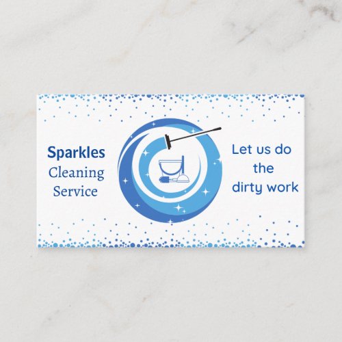 Customizable Cleaning Service Business Card