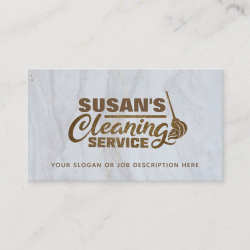 Customizable Cleaning Service Business Cards