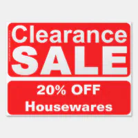 Customizable Clearance Sale Sign for Stores | Zazzle