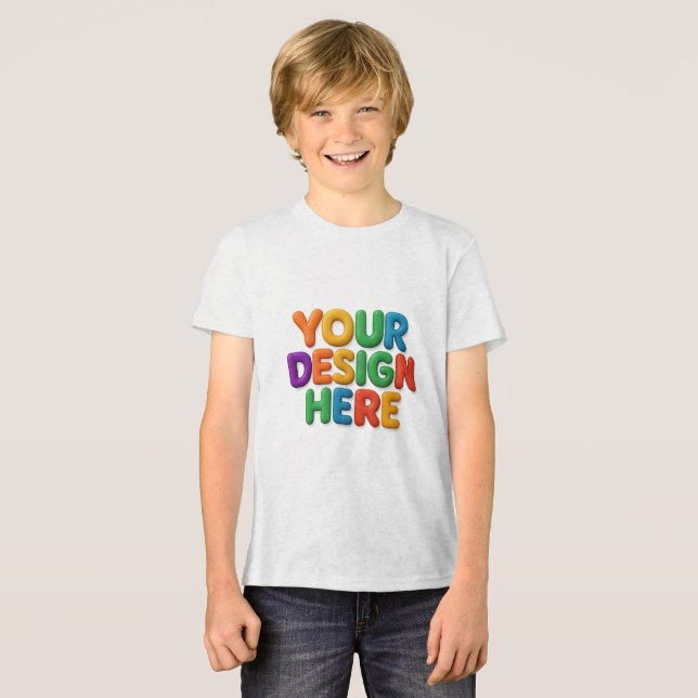 Customizable Clothing | YOU DESIGN HERE Tri-Blend Shirt (Front Full)