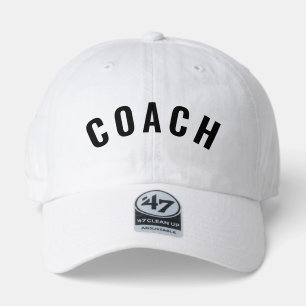 Customizable COACH Text Statement White 47 Brand Hat