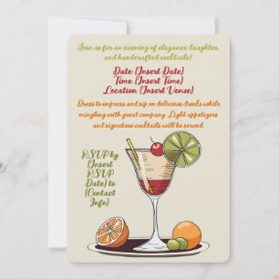 Customizable Cocktail Party Invitation