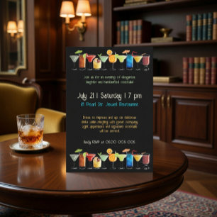 Customizable Cocktail Party Invitation