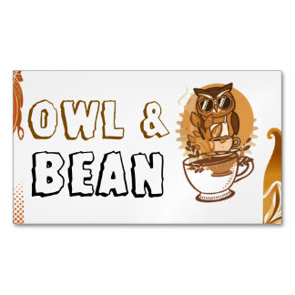 Customizable Coffee Business Branding Card Magnet