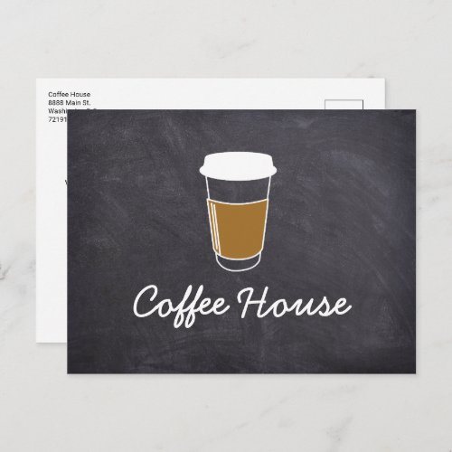 Customizable Coffee House Promotional Event  Postcard