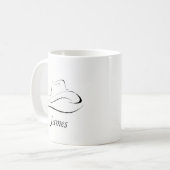Customizable Coffee Mug With Cowboy Hat (Front Left)
