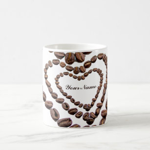 Customizable Coffeeholic mug coffee beans love!