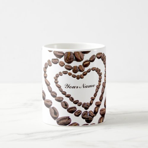Customizable Coffeeholic mug coffee beans love