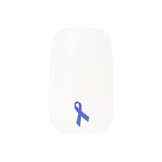 Customizable Colon Cancer Awareness Nail Set Minx Nail Art (Right Thumb)