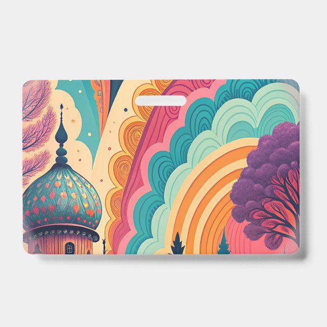 Customizable Color Burst Event Badge (Front)