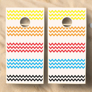 Customizable Color Chevron Outdoor Party Game