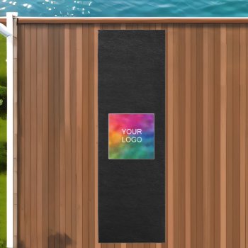 Customizable Color Company Logo Text Template Outdoor Rug by art_grande at Zazzle