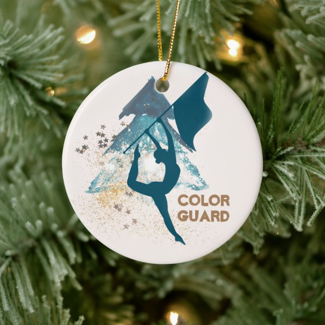 Customizable Color Guard Ornament (Tree)