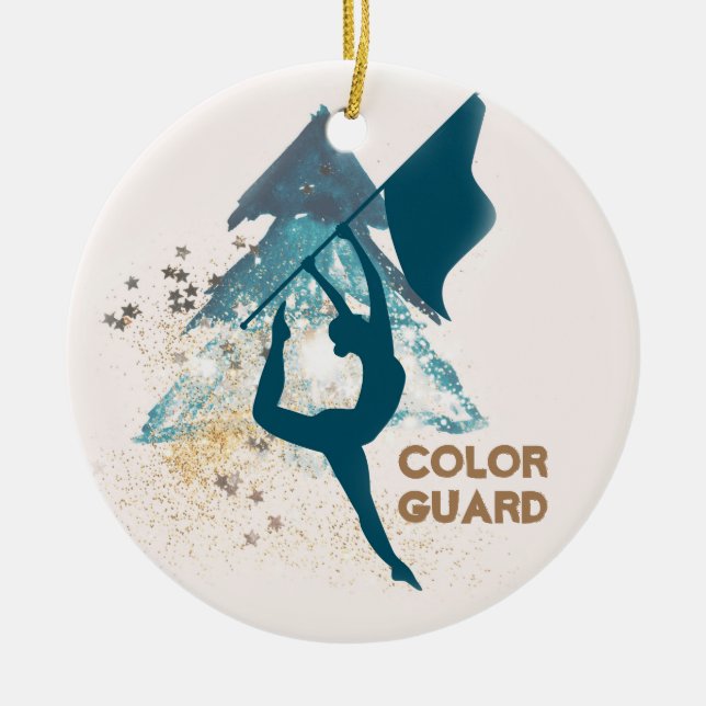 Customizable Color Guard Ornament (Front)