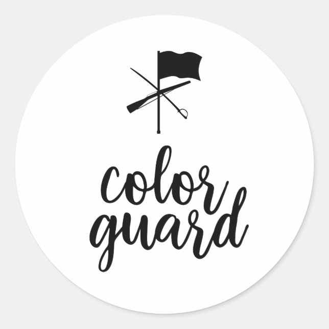 Customizable Color Guard Sticker (Front)