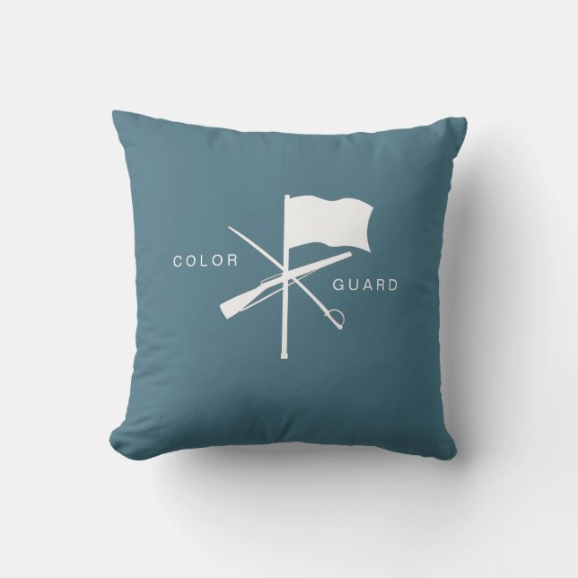Customizable Color Guard Throw Pillow (Front)