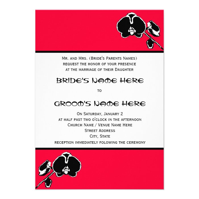 Customizable Color Wedding Invitation