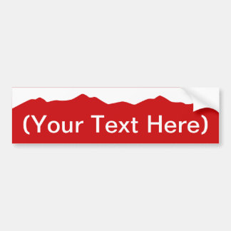 Customizable Colorado Mountains Bumper Sticker