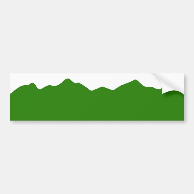 Customizable Colorado Mountains Bumper Sticker (Front)