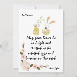 Customizable Colorful Easter Card - Bright & Cheer
