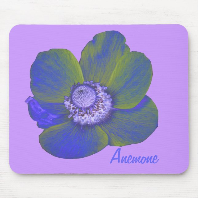 Customizable Colorful fantasy Anemone Mousepad (Front)