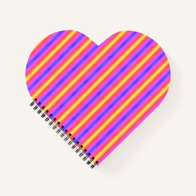 Customizable "Colorful Heart" Notebook (Front)