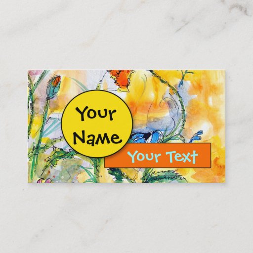 Customizable Customizable Colorful Profile Cards # 1029 Busines Business Cards