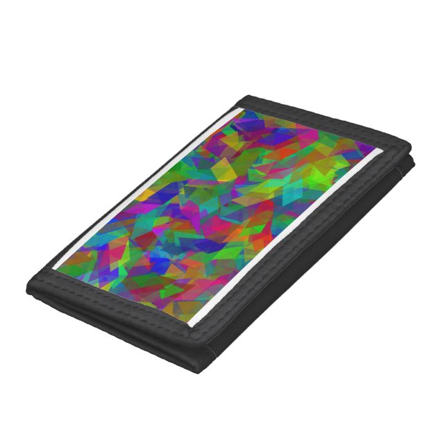Customizable Colorful Puzzle abstract Design Wallet (Bottom)