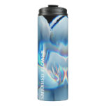Customizable Colorful Smeared Flower Image Thermal Tumbler at Zazzle
