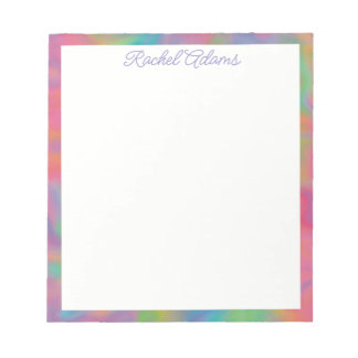 Customizable Colorful Splotches Notepad