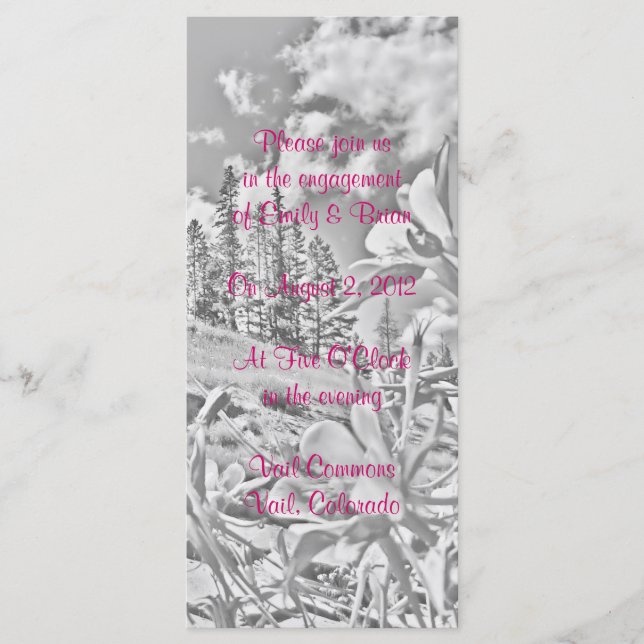 Customizable columbine flower scenic program (Front)