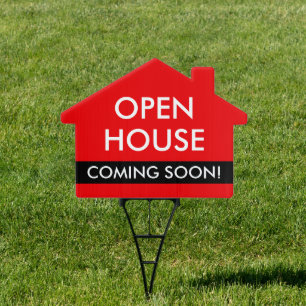 Customizable Coming Soon Open House Real Estate  Sign