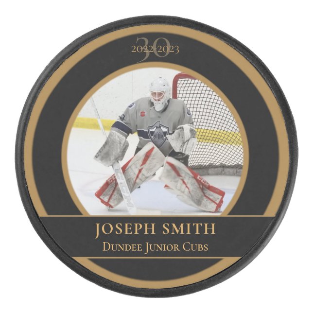 Customizable Commemorative Hockey Puck Gift (Front)