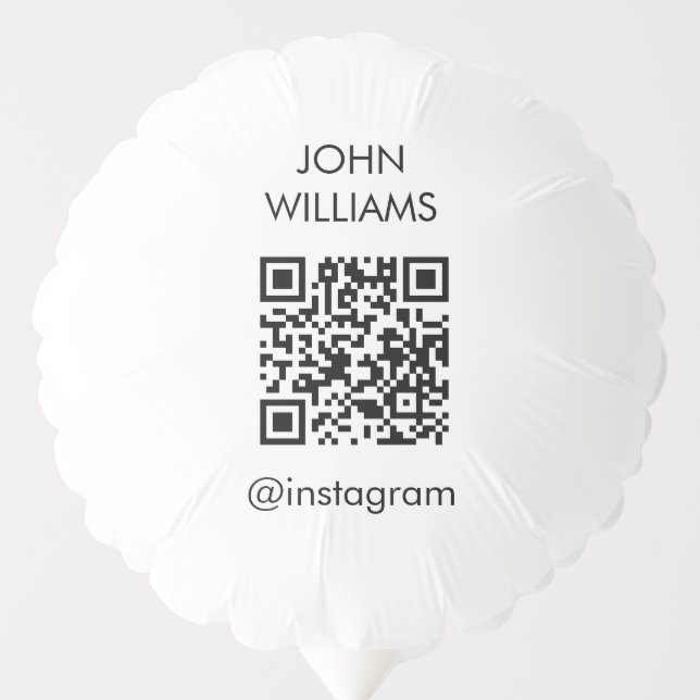 Customizable Company Exhibition Opening QR Code Balloon (Front)
