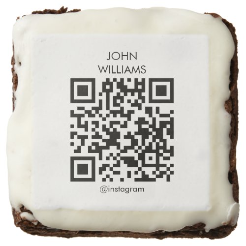 Customizable Company Exhibition Opening QR Code Brownie