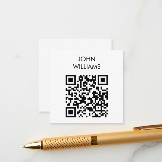 Customizable Company Exhibition Opening QR Code Enclosure Card (Front/Back In Situ)