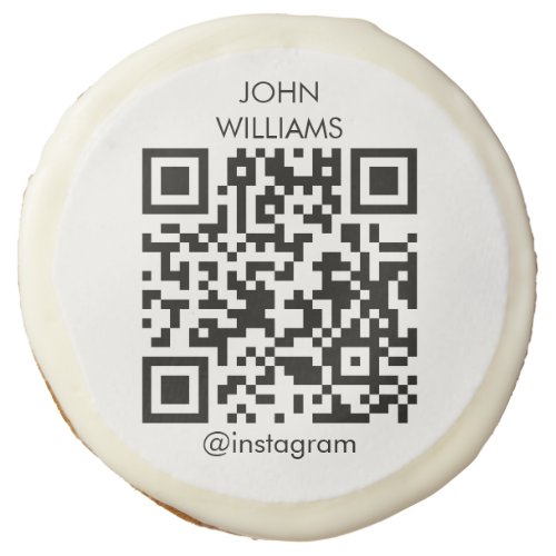 Customizable Company Exhibition Opening QR Code Sugar Cookie