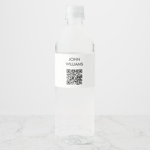 Customizable Company Exhibition Opening QR Code Water Bottle Label