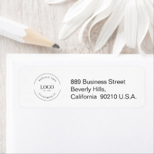 Customizable Company Logo template Simple Label